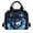 Blue Flame Wolf Print, variant on HUIACONG Thermal Lunch Tote with Fiery Wolf Print, Lunch Cooler Bag Aluminum Film Material for Office Camping and Daily Use