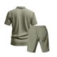 thumbnail image 5 of WILLBEST Traje de Verano para Hombre, de Carga Corta, Holgado, Informal, Transpirable, de Manga Corta, de Lino, 5 of 8