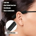 thumbnail image 3 of 5 Pairs Eye Glasses Ear Cushion, GIXUSIL Non-Slip Eyeglasses Temple Tips Sleeve, Black Soft Silicone Ear Pads, Glasses Retainers for Sunglasses Reading Eyeglasses - Black, 3 of 7
