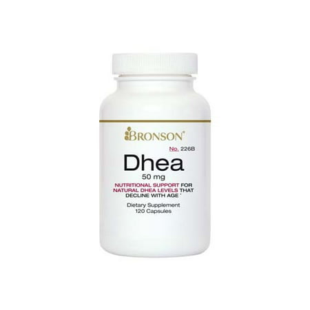 Bronson DHEA 50 mg, 120 Capsules