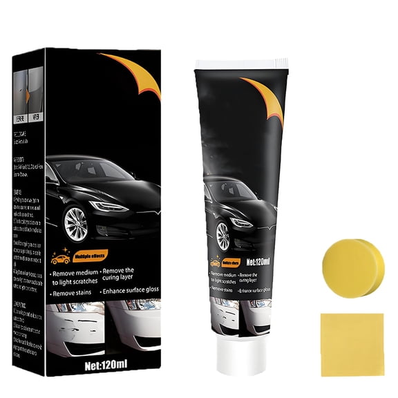 2026 Upgrade Scratch Removal Wax for Deep Scratches, Micro-Abrasive Car Paint Polish & Wax Repairs Swirls, Scuffs & Scratches, Restores Shine