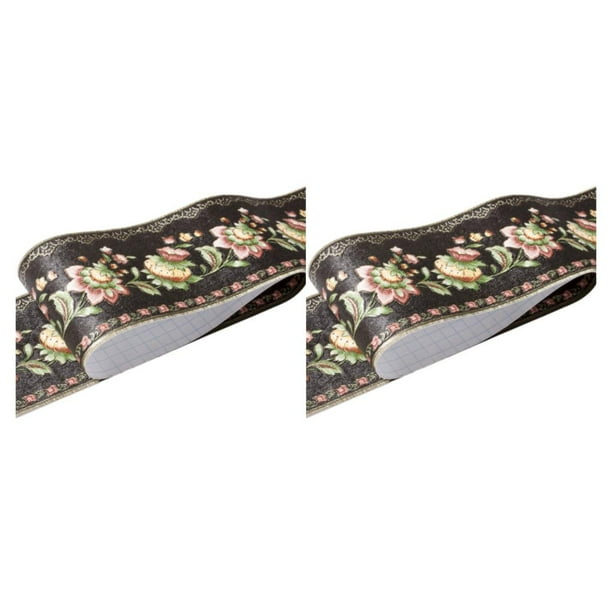 Borde de PVC autoadhesivo Bewildely multicolor para esquina de pared 2Conjunto