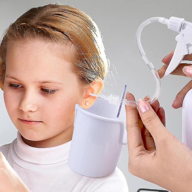 Kit de lavado de limpiador de oídos, herramienta de eliminación de cera para el cuidado de los oídos, 500ml