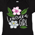 thumbnail image 4 of Inktastic Louisiana Girl Magnolia Flowers and Leaves Girls Baby Bodysuit, 4 of 5