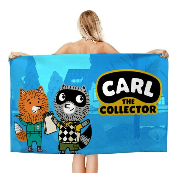 carl the collector Gifts Beach Towel for Women Girl Birthday Inspired Fan Bath Outdoor Music Lover