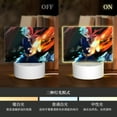 thumbnail image 4 of Todoroki Shoto My Hero Academia Acrylic Night Light Adjustable 3 Light Modes USB Cable Lamp Light Display Base Rectangular LED Light For Bookshelves Desk Bedside Tables Bedroom Child Room, 4 of 9