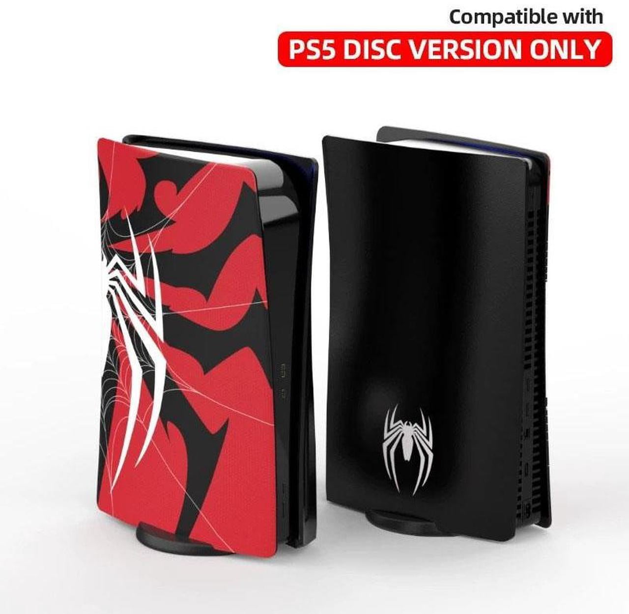 スパイダーマン ディスク版 プレイステーション5 カバー ps5 Enhanced PS5 Accessories: Spider Pattern Vented Console