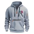 thumbnail image 1 of Styesk Sweatshirts for Men Men's Spring And Fall Printed Hooded Sweatshirt Zipper Multi-Pocket Pullover Sweatshirt, 1 of 6
