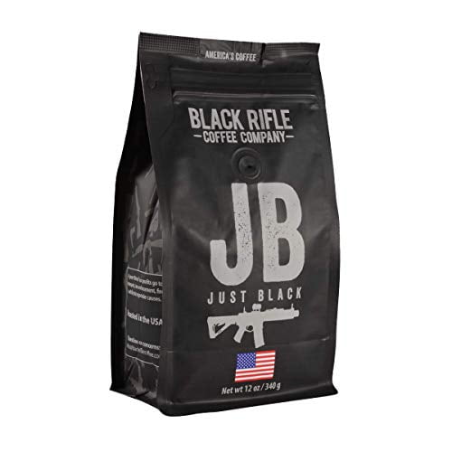 Black Rifle Coffee Whole Bean (Just Black (Medium Roast), 12 Ounce