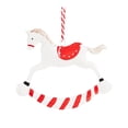 thumbnail image 3 of Decoración colgante para de Navidad, adornos navideños decorativos, colgante de arte del hierro para puerta de pared interior, adorno navideño Caballo, 3 of 8