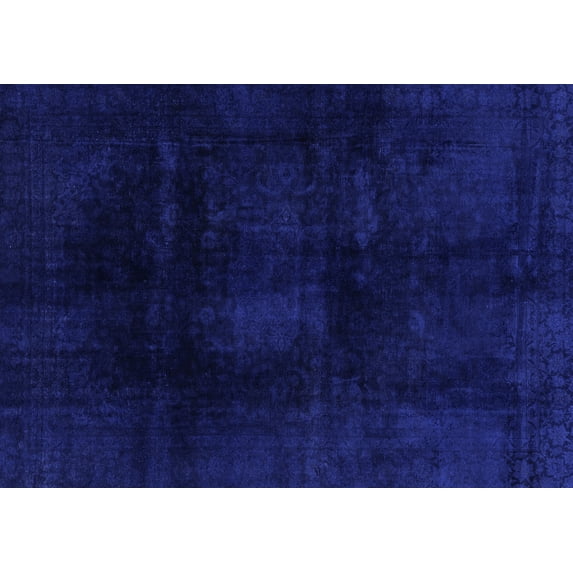 Ahgly Company Indoor Rectangle Oriental Blue Modern Area Rugs, 8' x 12'