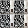 thumbnail image 4 of Zebra Black White Decor Shower Curtain,African Black and White Zebra Bathroom Decor Polyester Fiber Plastic Rings Quick-Drying Waterproof for Bathtubs/Bathroom, 72x72 inches, 4 of 6