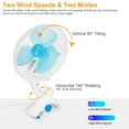 thumbnail image 3 of Moclever Clip Fan 8" 2-Speed Portable Indoor Desk Fan, Adjustable Tilt, Rotates 360, 3 of 6