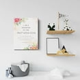 thumbnail image 5 of Floral Bible Verse Canvas Print Decor Watercolor I am a Daughter 2 Corinthians 6 : 18 Christian Art Wall Painting Posters 12\u201dX15\u201d Modern Home Office Decoration (Framed), 5 of 6