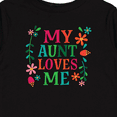 thumbnail image 4 of Inktastic My Aunt Loves Me Niece Boys or Girls Long Sleeve Toddler T-Shirt, 4 of 5
