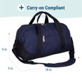 thumbnail image 5 of Wildkin Kids Overnighter Duffel Bag for Boys & Girls, Features Two Carrying Handles and Removable Padded Shoulder Strap, BPA & Phthalate Free (Whale Blue), 5 of 8