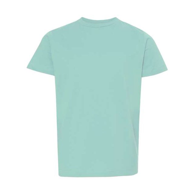 LAT Camiseta de manga corta con cuello redondo para jóvenes, 100% algodón, Chil, XS LAT 6101