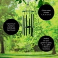 thumbnail image 3 of Evegreen Hand Tuned Tree of Life Wind Chime for Outside|Scale of C|Deep Tone|Powder-coated Metal|Green|27-Inches Tall|Memorial Gift for Home Garden Decoration, 3 of 6