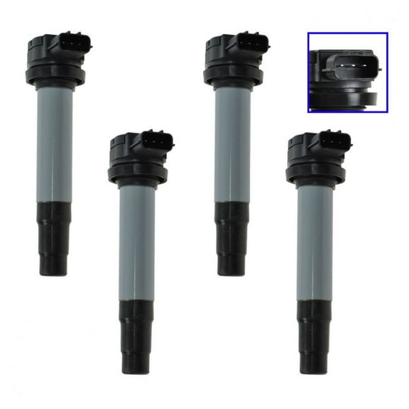 TRQ Ignition Coil SET of 4 w/ L4 Kit For 00-01 Nissan Sentra 1.8L ICA61472