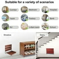 thumbnail image 3 of Folding Shower Seat Wall Mounted - Teak Wood Shower Bench with 316 Stainless Steel, Foldable Shower Chair, 450 lbs Capacity, Ideal for Small Spaces, Home Care Shower Stool, 3 of 7