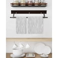 thumbnail image 3 of Gray Lines Kitchen Dish Towels for Drying Dishes Set of 2, Vintage Wave Stripes Texture Simple Waffle Weave Microfiber Hand Tea Bathroom Towels Quick Dry & Absorbent Towel 15.7x23.6, 3 of 7