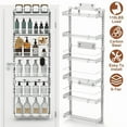 thumbnail image 2 of 6-Tier Pantry Door Organizers & Baskets, Sturdy Over the Door Pantry Organizer, 2 of 8
