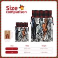 thumbnail image 3 of Sikiie Four Running Horses Christmas Gift Bags Drawstring Gift Bags Sacks Drawstring Bag Holiday Linen Xmas Wrapping Bags for Presents Party Gift-Black, 3 of 8