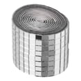 thumbnail image 2 of 1600Pcs Self Adhesive Mirror Mosaic Sheet Adhesive Mosaic Square Glass Tile Sticker for Home Decorating Silver, 2 of 5