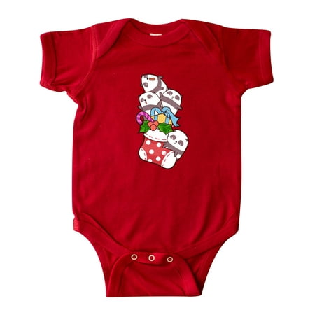 

Inktastic Kawaii Pandas Christmas Gift Baby Boy or Baby Girl Bodysuit