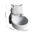 thumbnail image 3 of JHyouerji Cute Cat Shaped Plastic Succulent Planter Pot 7x2x3 Inch,Light Gray Drainage Hole Small Flower Container for Windowsill Office Indoor Plant Home Decor, 3 of 6