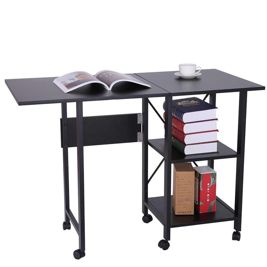 PODPLUGG Foldable Computer Desk With Storage Shelves Study ... on {keyword}