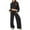*1-Black, variant on VBVC No Boundarie Women's 2 Piece Y2k Lounge Sets,Cropped Hoodie and Wide Leg Sweatpants Set,Drawstring Pocktes Sweatsuits For Women,Pink,Size XXL