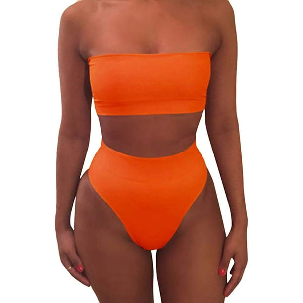 Larisalt Bikinis For Women,Women's Removable Strap Wrap Pad Cheeky
