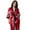 Red, variant on WTOBBY Women's Plus Size Lounge Robe 3X-6X Belted Kimono Long Sleeve Soft Cover Up Comfy Home Wear Sexy Nightwear Loungewear,Black 2XL