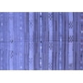 thumbnail image 1 of Ahgly Company Machine Washable Indoor Rectangle Southwestern Blue Country Area Rugs, 5' x 7', 1 of 4