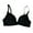Black, variant on Huanledash Student Girl Ultra-Thin Solid Color Push Up Bra Seamless Underwear Bralette