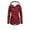 Red, variant on Women's Autumn Winter Jacket with Zipper Insulated Padded Coat for Warmth and Comfortable Wear