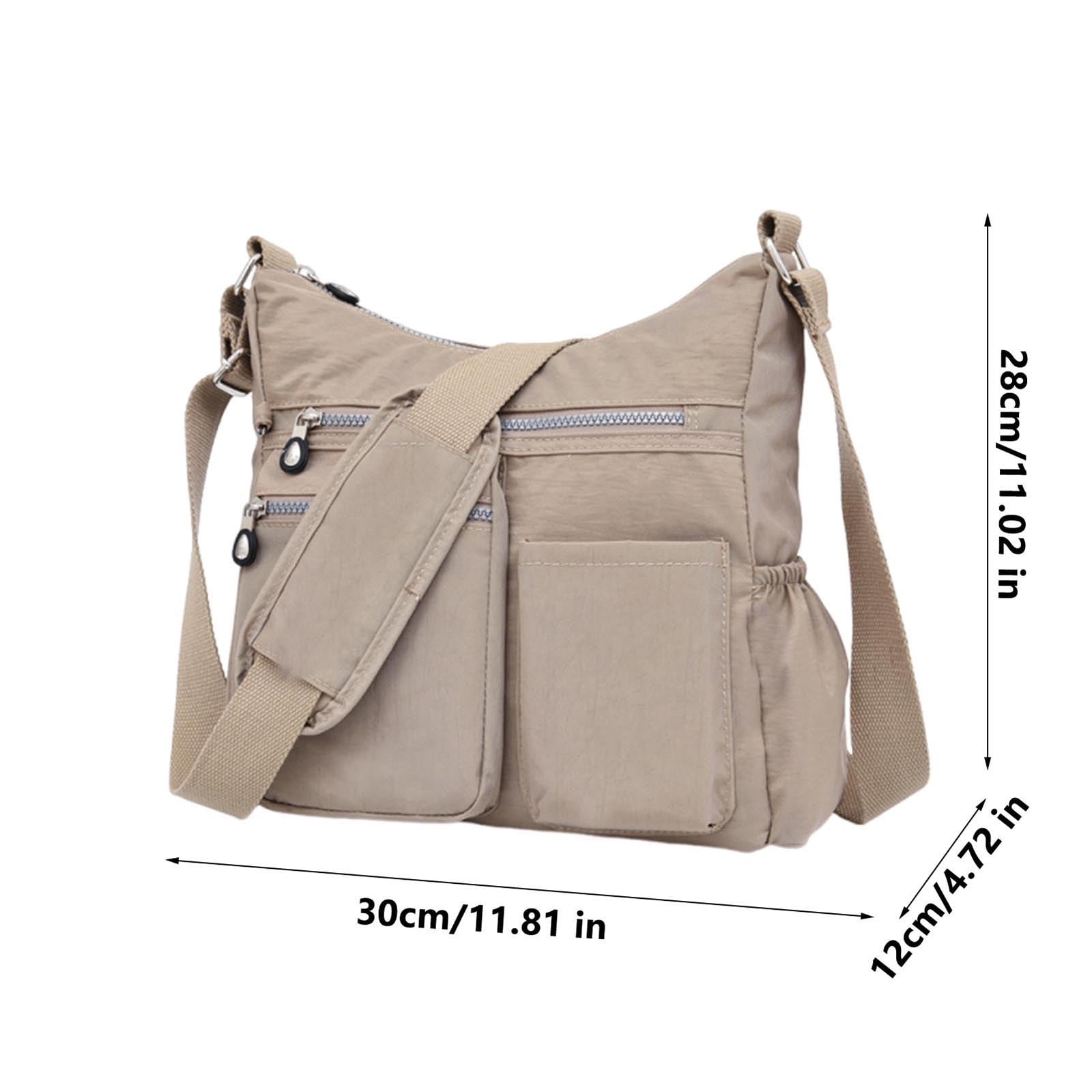 WNFJR Crossbody Purses for Women Shoulder Handbags Lightweight Waterproof Nylon Travel Bag Ladies Pocketbooks