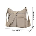 thumbnail image 2 of Medium-Sized Nylon Crossbody Bag - Multi-Compartment Casual Shoulder Bag, Lightweight Durable Bag for Middle-Aged Adults, Daily Use & Outdoor Activities, 2 of 3
