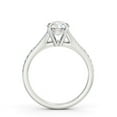 thumbnail image 3 of Meryn Jewel Silver 14K White Gold Plated Diamond Ring - Brilliant 1.9 Ct Round Cut Diamond Ring - Traditional Solitaire Wedding Engagement Ring with Accent for Women's - Elegant Party Diamond Ring, 3 of 3