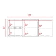 thumbnail image 3 of FM FURNITURE Yuma Wall Cabinet with Four Doors Black Engineered Wood, 3 of 6