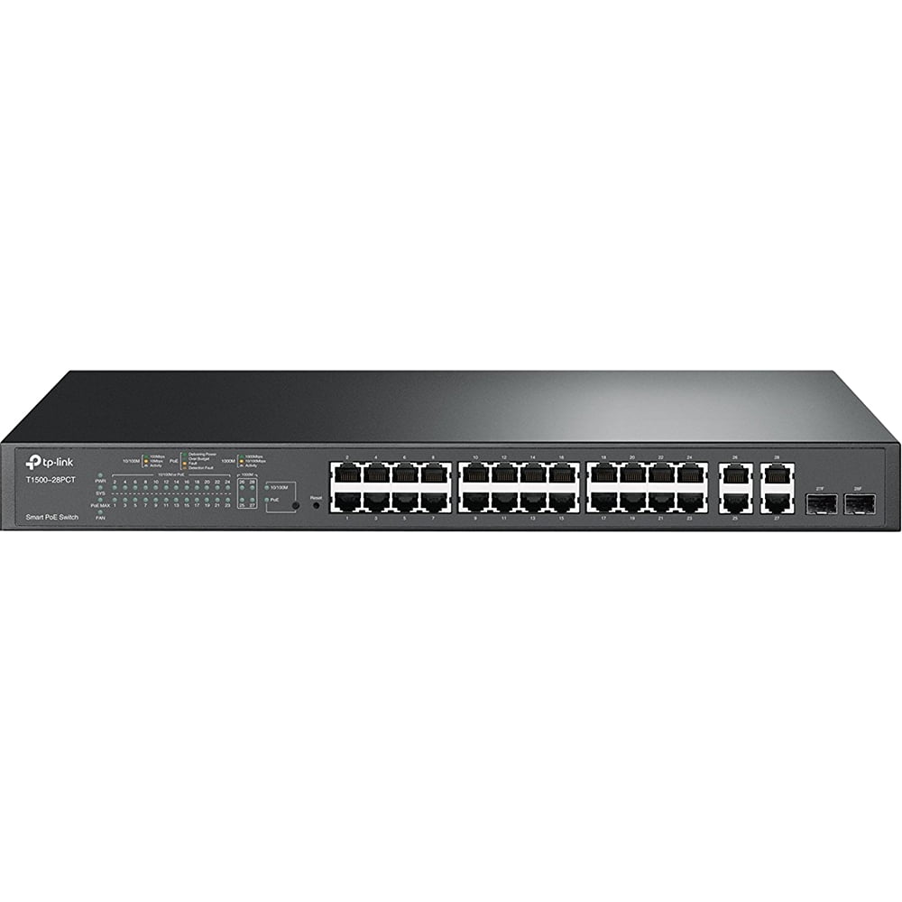 24PORT POE+ SMART SWITCH 10/100MBPS + 4-PORT GIGABIT POE