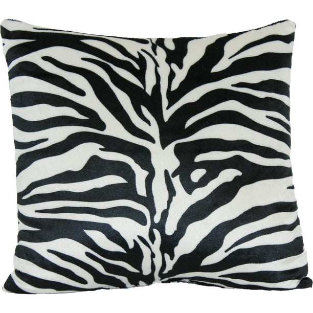 Zebra Print Decorative Pillow Walmart Com Walmart Com