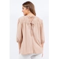 thumbnail image 4 of Celeste's Women's Summer short sleeve textured blouse Tunic top S-3X, 4 of 4