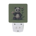 thumbnail image 2 of Cute Panda and Flower Pixel Style LED Night Light with Smart Sensor Plug Into Wall Dusk to Dawn 2 packs, 2 of 7