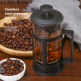 thumbnail image 2 of 600ML Retro Luxury Borosilicate Glass Brewing Pot with Stainless Steel Filter - Heat Resistant, Easy-to-Use Teapot & Coffee Maker for Versatile Kitchen Use, Ideal for Wholesale Purchase, 2 of 5