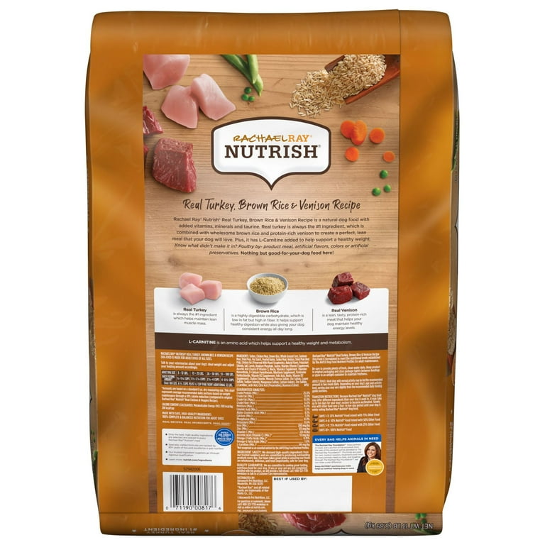 Rachael Ray Nutrish 26 Lb Real Turkey Brown Rice Venison rachael-ray-nutrish-26-lb-real-turkey-brown-rice-venison