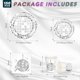 thumbnail image 3 of Disco Party Supplies Tableware Set Disco Ball Dinner Plate, 150 PCS, 3 of 5