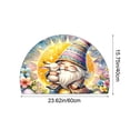thumbnail image 3 of Uuiauoio Half Round Door Mat Easter Holiday Egg Rabbit Half Moon Rug Washable Half Circle Area Rugs Indoor Entrance Non Slip Semi Circle Bathroom Rugs Floor Carpet for Kithen Bedroom Decorative Gift, 3 of 6