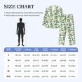 thumbnail image 4 of Mens Pajamas Set - Zebra Giraffe Tropical Palm Tree Comfy Long Sleeve Button Up Pajama Sets for Men 2 Piece, Soft Sleepwear Nightwear Pjs Lounge Sets for Men with Pockets, 4 of 5